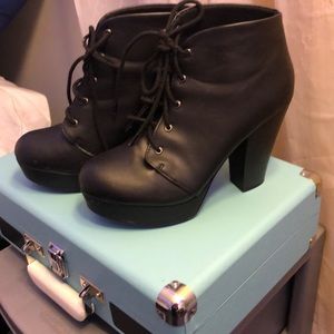 Black High Heel Boots